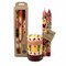 Hand Painted Dinner Taper Candles Set of 2 Unscented 9 Inch